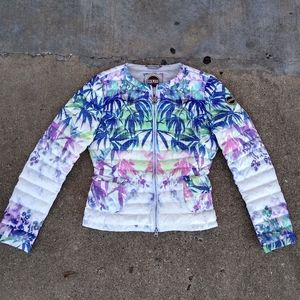 Colmar Italy Down Jacket Palms Print